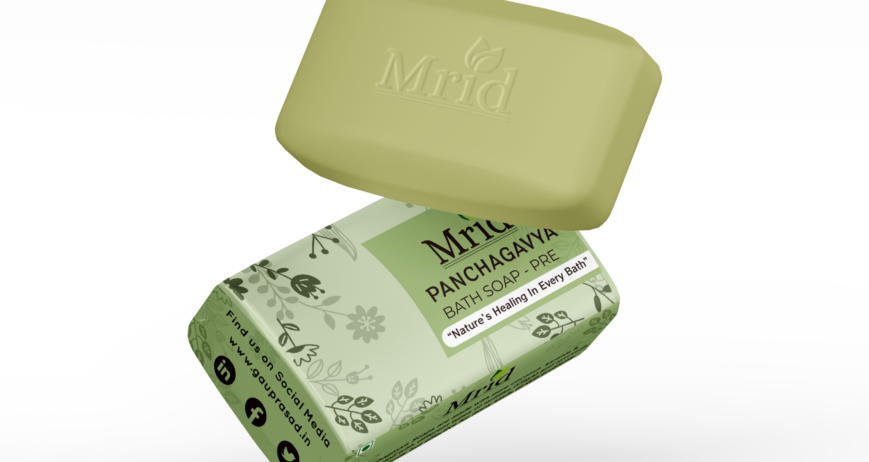 Discover the purity of nature with Mrid Panchagavya soaps. Crafted from natural oils, panchagavya, and natural clay, these soaps nourish your skin while providing a gentle cleanse. Each bar is designed to enhance your bathing experience, leaving your skin feeling refreshed and rejuvenated. Embrace the essence of traditional ingredients for a healthier lifestyle. Perfect for all skin types, our soaps are a must-have in your daily routine.