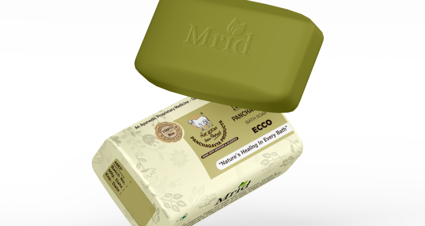 Discover the purity of nature with Mrid Panchagavya soaps. Crafted from natural oils, panchagavya, and natural clay, these soaps nourish your skin while providing a gentle cleanse. Each bar is designed to enhance your bathing experience, leaving your skin feeling refreshed and rejuvenated. Embrace the essence of traditional ingredients for a healthier lifestyle. Perfect for all skin types, our soaps are a must-have in your daily routine.